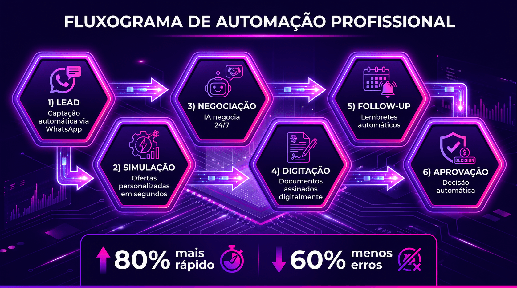 Fluxograma de automação profissional